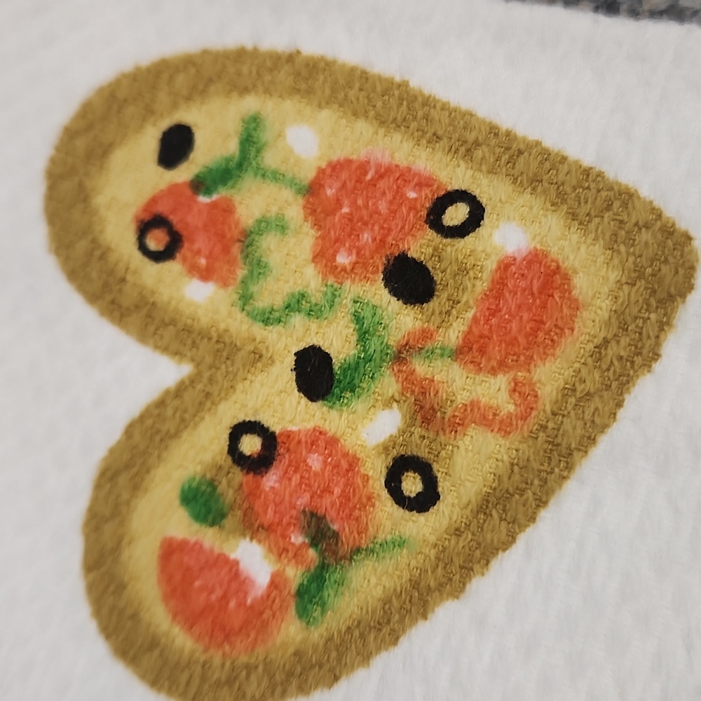 Kitchen Towel Set Pizza My Heart ❤️ - Picture 4 of 4